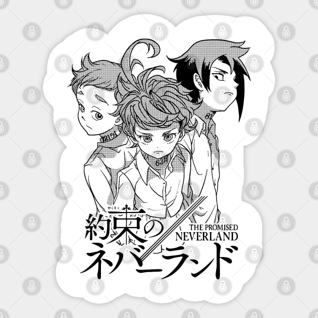 the promised neverland Sticker by Vhitostore